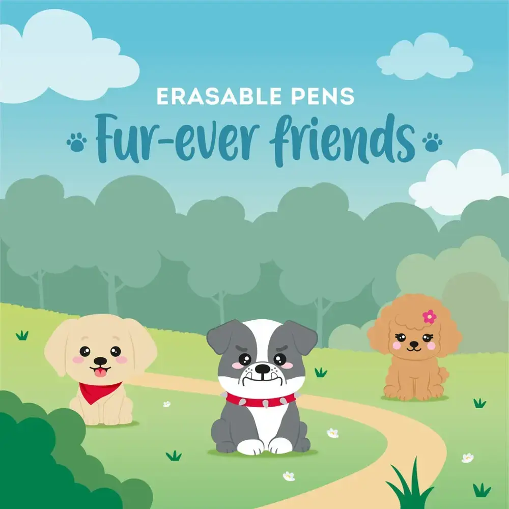 Legami Set Of 3 Erasable Gel Pens